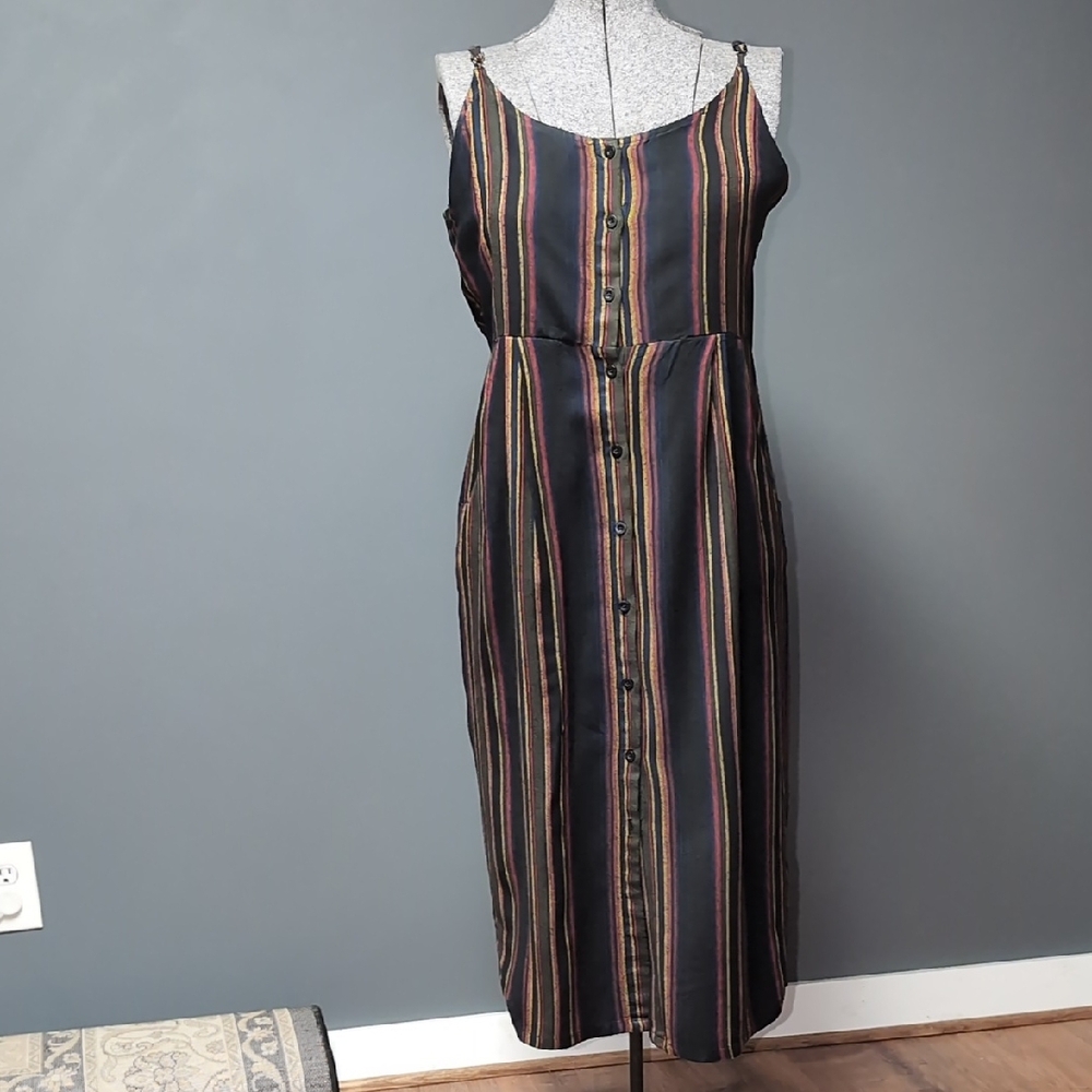 🎉Host Pick🎊Women's Striped Button-Down Dress